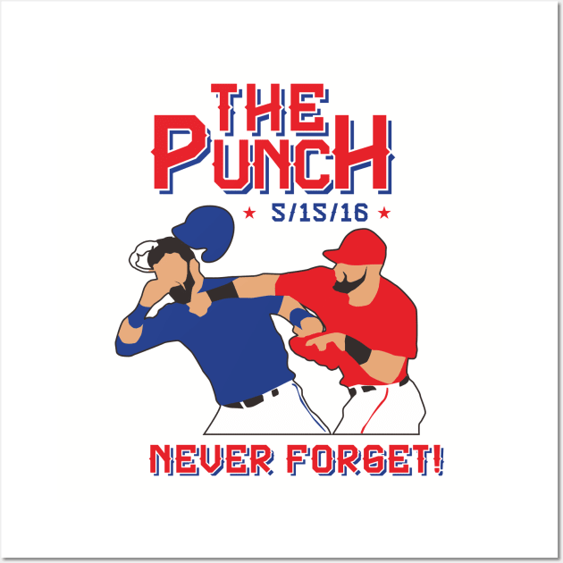 the punch dont mess with texas rangers Wall Art by ilvms